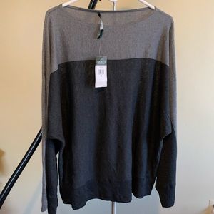 Ralph Lauren wide sleeve color block sweater